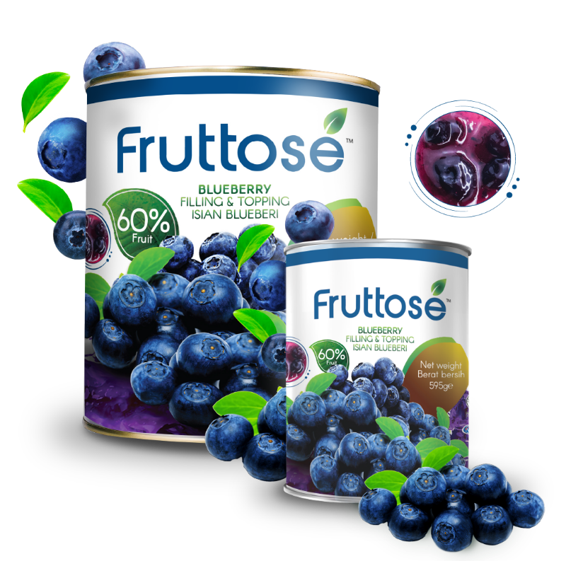 Fruttose Blueberry Fruit Filling & Topping 595g